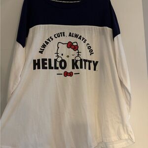 Torrid Hello Kitty Blue and White Long Sleeve Tee